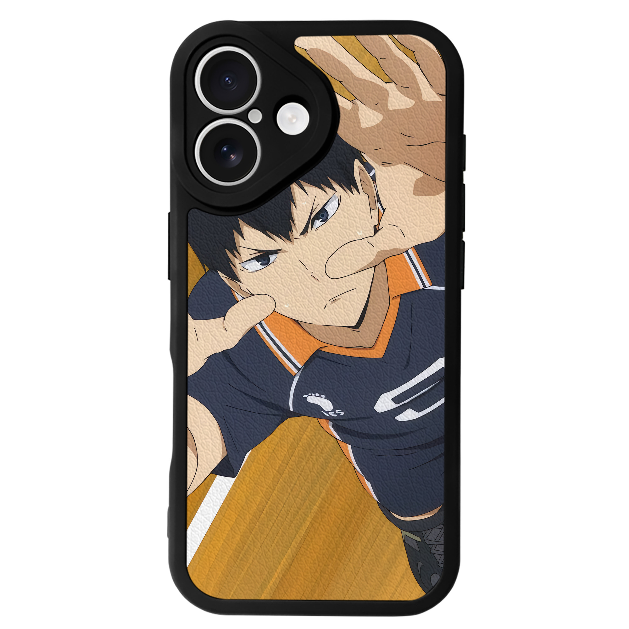 （画像用） ハイキュー!! Haikyu!! 【iPhone 16シリーズ対応】シリコンスマホケース（レザー調） 材質：シリコン